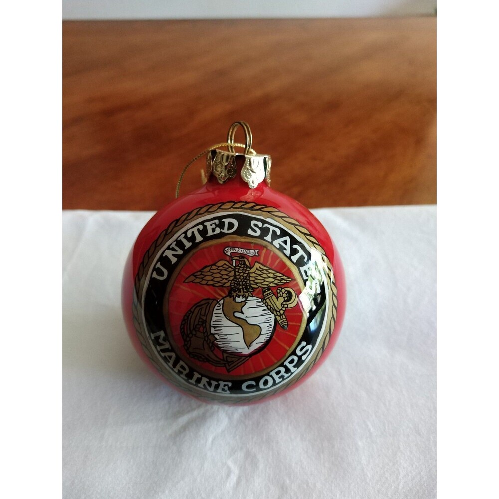 Christmas US United States Marine Corps Iwo Jima Memorial Ornament Patriotic 3"